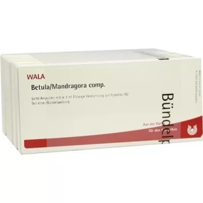 BETULA/MANDRAGORA comp. ampullen, 50X1 ml BETULA/MANDRAGORA comp. ampullen, 50X1 ml