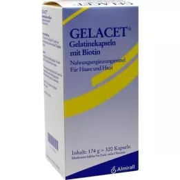 GELACET Gelatinecapsules met biotine, 320 stuks