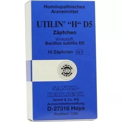 UTILIN H D 5 zetpillen, 10 stuks UTILIN H D 5 zetpillen, 10 stuks