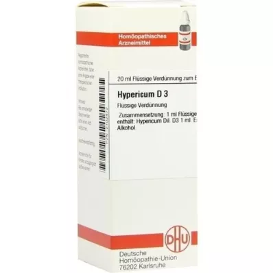 HYPERICUM D 3-verdunning, 20 ml