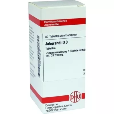 JABORANDI D 3 tabletten, 80 st JABORANDI D 3 tabletten, 80 st