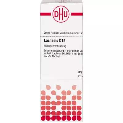 LACHESIS D 15 Verdunning, 20 ml