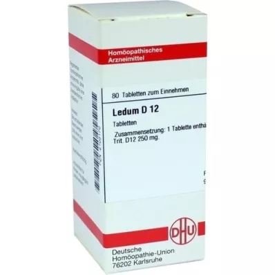 LEDUM D 12 tabletten, 80 st LEDUM D 12 tabletten, 80 st