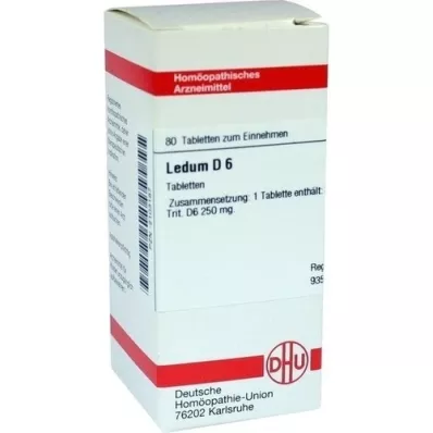 LEDUM D 6 tabletten, 80 st