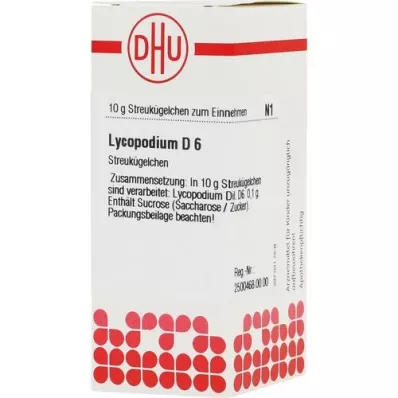 LYCOPODIUM D 6 bolletjes, 10 g LYCOPODIUM D 6 bolletjes, 10 g