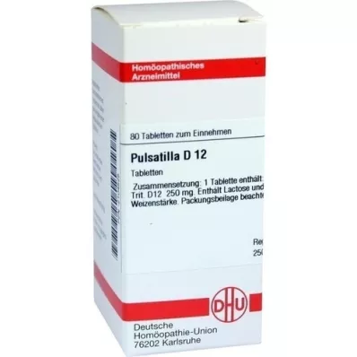 PULSATILLA D 12 tabletten, 80 st