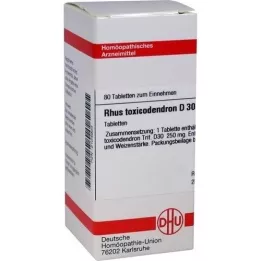 RHUS TOXICODENDRON D 30 tabletten, 80 stuks