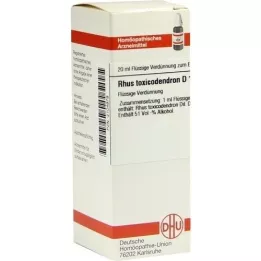 RHUS TOXICODENDRON D 12 Verdunning, 20 ml