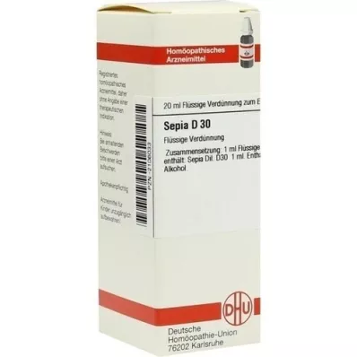SEPIA D 30 Verdunning, 20 ml