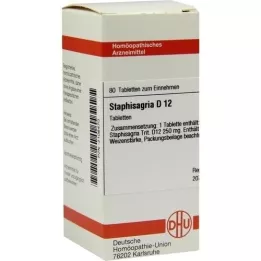 STAPHISAGRIA D 12 tabletten, 80 st