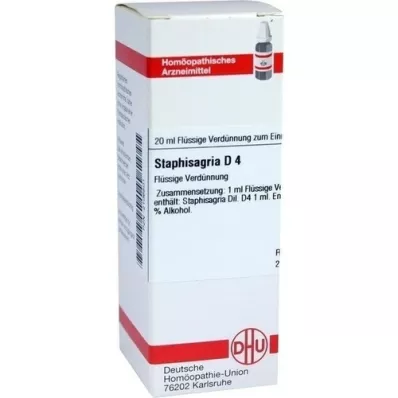 STAPHISAGRIA D 4 verdunning, 20 ml