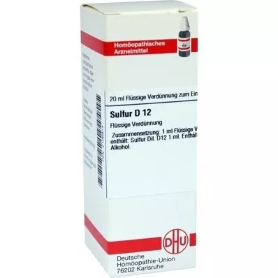 SULFUR D 12 Verdunning, 20 ml SULFUR D 12 Verdunning, 20 ml