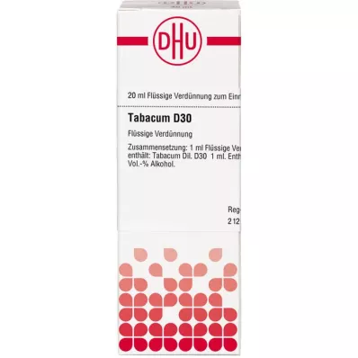 TABACUM D 30 Verdunning, 20 ml TABACUM D 30 Verdunning, 20 ml