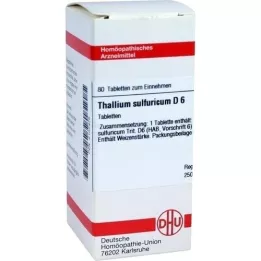 THALLIUM SULFURICUM D 6 tabletten, 80 st