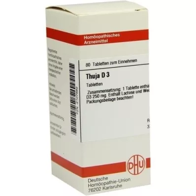 THUJA D 3 tabletten, 80 st THUJA D 3 tabletten, 80 st