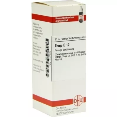THUJA D 12 Verdunning, 20 ml THUJA D 12 Verdunning, 20 ml