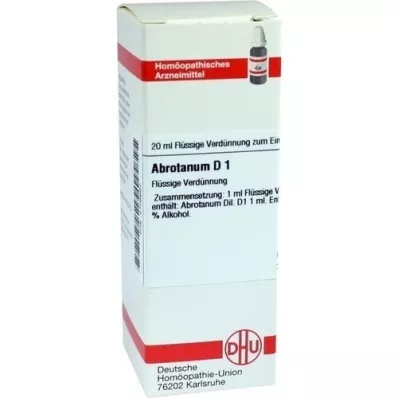 ABROTANUM D 1 verdunning, 20 ml ABROTANUM D 1 verdunning, 20 ml