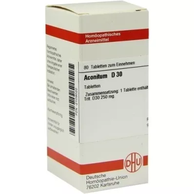 ACONITUM D 30 tabletten, 80 st ACONITUM D 30 tabletten, 80 st
