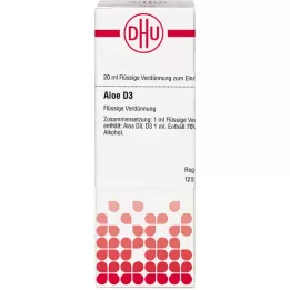 ALOE D 3-verdunning, 20 ml