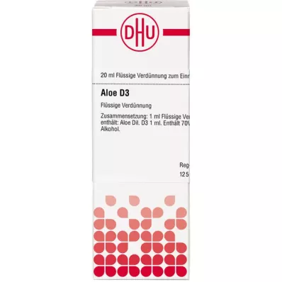 ALOE D 3-verdunning, 20 ml ALOE D 3-verdunning, 20 ml