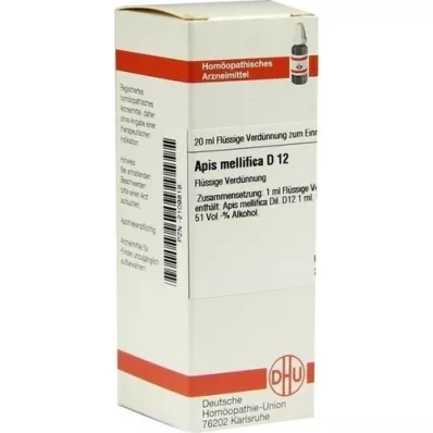 APIS MELLIFICA D 12 Verdunning, 20 ml APIS MELLIFICA D 12 Verdunning, 20 ml