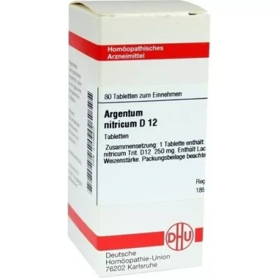 ARGENTUM NITRICUM D 12 tabletten, 80 st ARGENTUM NITRICUM D 12 tabletten, 80 st
