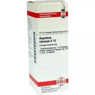 ARGENTUM NITRICUM D 12 Verdunning, 20 ml ARGENTUM NITRICUM D 12 Verdunning, 20 ml