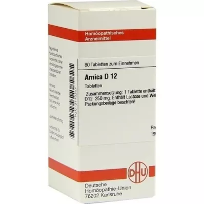 ARNICA D 12 tabletten, 80 st ARNICA D 12 tabletten, 80 st
