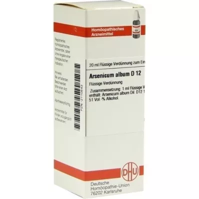 ARSENICUM ALBUM D 12 Verdunning, 20 ml