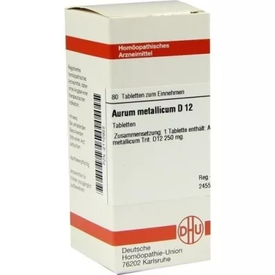 AURUM METALLICUM D 12 tabletten, 80 st AURUM METALLICUM D 12 tabletten, 80 st