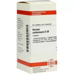 BARIUM CARBONICUM D 30 tabletten, 80 st
