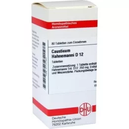 CAUSTICUM HAHNEMANNI D 12 tabletten, 80 st