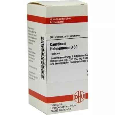 CAUSTICUM HAHNEMANNI D 30 tabletten, 80 st CAUSTICUM HAHNEMANNI D 30 tabletten, 80 st