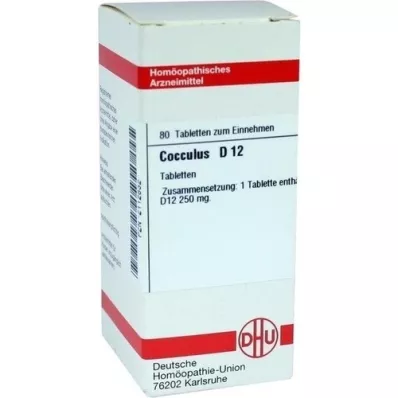 COCCULUS D 12 tabletten, 80 st COCCULUS D 12 tabletten, 80 st