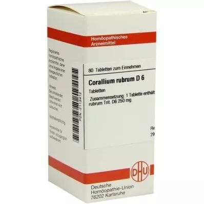CORALLIUM RUBRUM D 6 tabletten, 80 st
