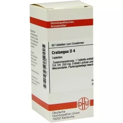 CRATAEGUS D 4 tabletten, 80 st