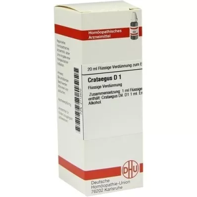 CRATAEGUS D 1 verdunning, 20 ml