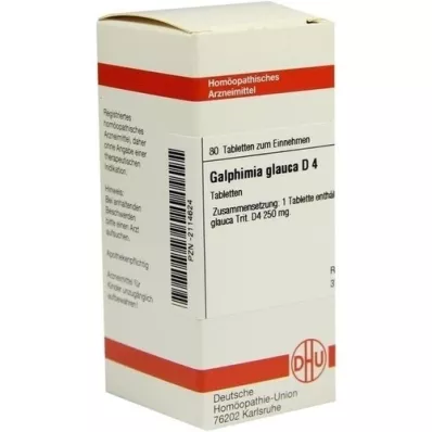 GALPHIMIA GLAUCA D 4 tabletten, 80 st