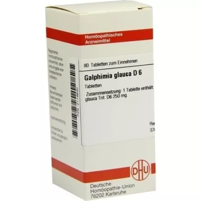 GALPHIMIA GLAUCA D 6 tabletten, 80 st GALPHIMIA GLAUCA D 6 tabletten, 80 st