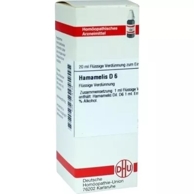 HAMAMELIS D 6 Verdunning, 20 ml