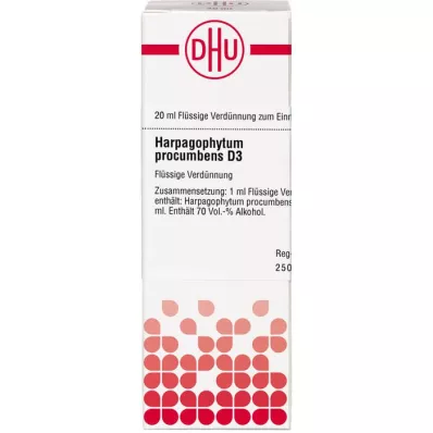 HARPAGOPHYTUM PROCUMBENS D 3-verdunning, 20 ml