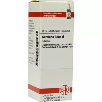 GENTIANA LUTEA Moedertinctuur, 20 ml