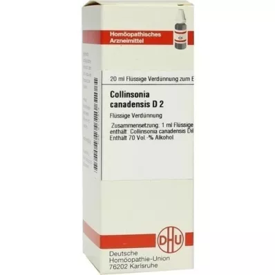 COLLINSONIA CANADENSIS D 2 Verdunning, 20 ml