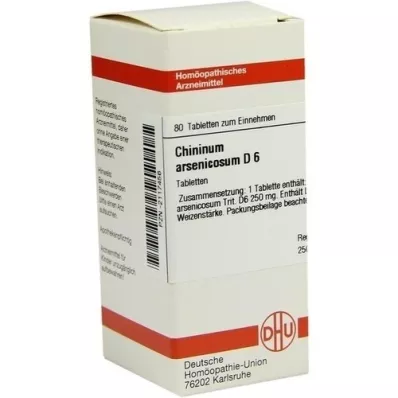 CHININUM ARSENICOSUM D 6 tabletten, 80 st CHININUM ARSENICOSUM D 6 tabletten, 80 st