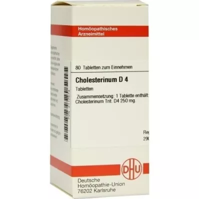 CHOLESTERINUM D 4 tabletten, 80 st CHOLESTERINUM D 4 tabletten, 80 st