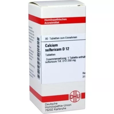 CALCIUM SULFURICUM D 12 tabletten, 80 st