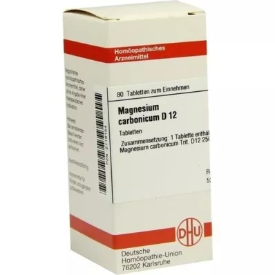 MAGNESIUM CARBONICUM D 12 tabletten, 80 st MAGNESIUM CARBONICUM D 12 tabletten, 80 st