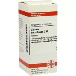 ZINCUM METALLICUM D 12 tabletten, 80 st
