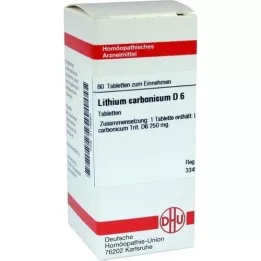 LITHIUM CARBONICUM D 6 tabletten, 80 st