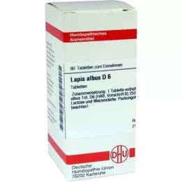 LAPIS ALBUS D 6 tabletten, 80 st